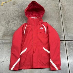 vintage the north face triclimate red and white zip up jacket size small WOMENS